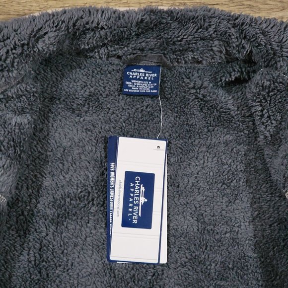 Charles River Apparel Womens Jamestown Fleece Jacket Sand Sz M 5973 - Picture 4 of 8